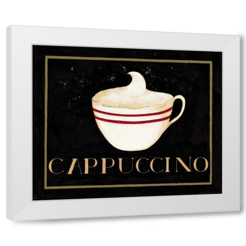 Midnight Coffee White Modern Wood Framed Art Print by DiPaolo, Dan