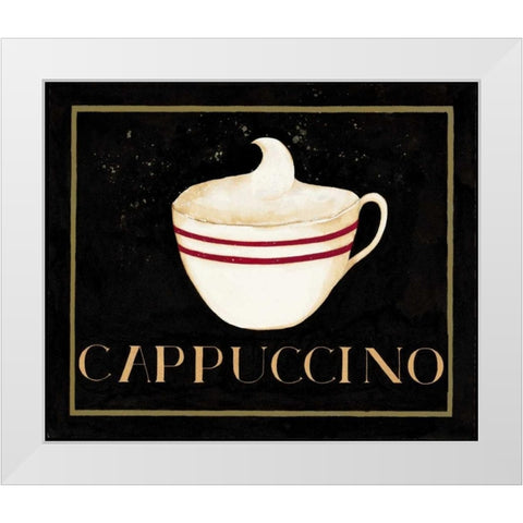 Midnight Coffee White Modern Wood Framed Art Print by DiPaolo, Dan