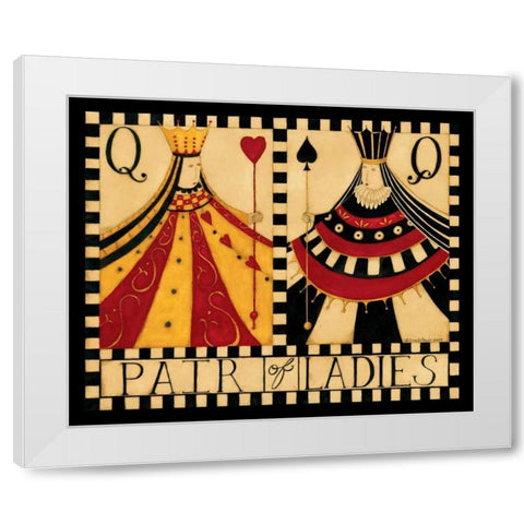 Queens White Modern Wood Framed Art Print by DiPaolo, Dan