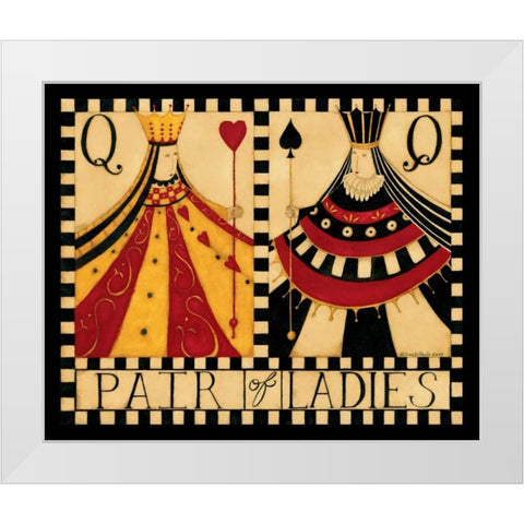 Queens White Modern Wood Framed Art Print by DiPaolo, Dan