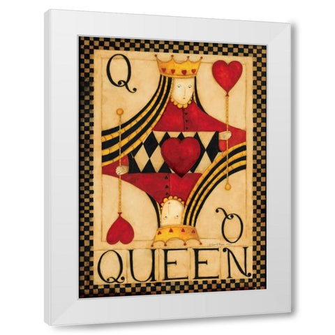 Q White Modern Wood Framed Art Print by DiPaolo, Dan