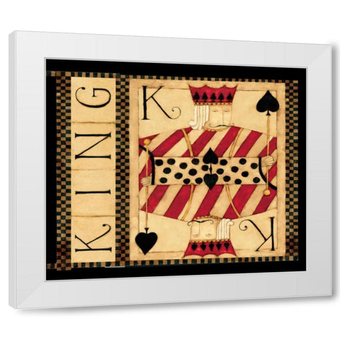 K White Modern Wood Framed Art Print by DiPaolo, Dan