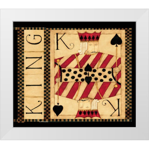 K White Modern Wood Framed Art Print by DiPaolo, Dan