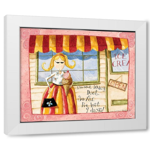 A Day Out White Modern Wood Framed Art Print by DiPaolo, Dan