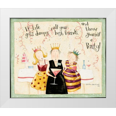 Look At Us White Modern Wood Framed Art Print by DiPaolo, Dan