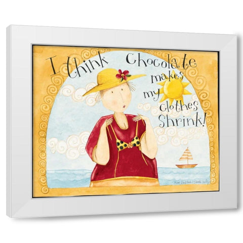 Sunshine White Modern Wood Framed Art Print by DiPaolo, Dan