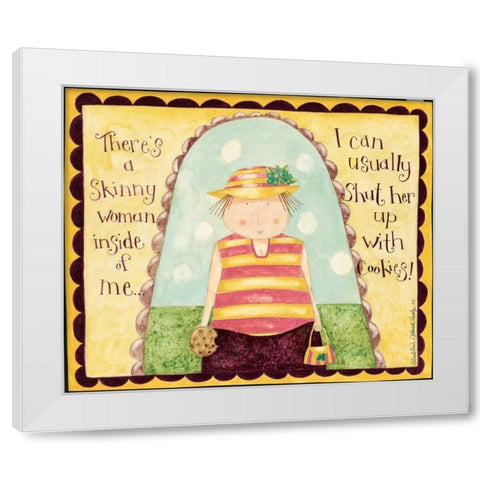 Cookie Power White Modern Wood Framed Art Print by DiPaolo, Dan