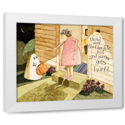Sorry White Modern Wood Framed Art Print by DiPaolo, Dan