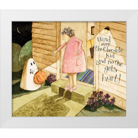 Sorry White Modern Wood Framed Art Print by DiPaolo, Dan