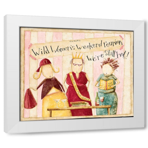 Wild White Modern Wood Framed Art Print by DiPaolo, Dan