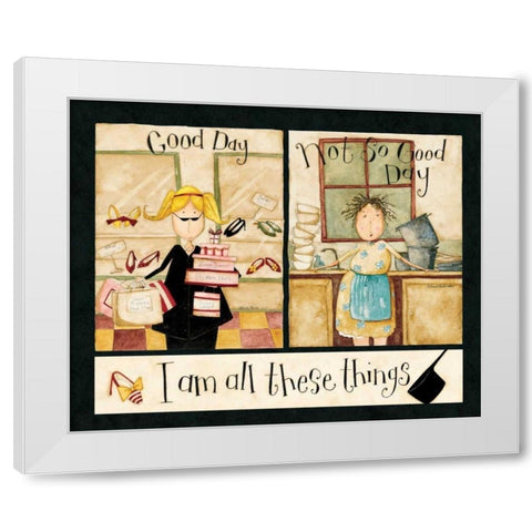 Different People White Modern Wood Framed Art Print by DiPaolo, Dan