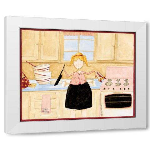 Anyone White Modern Wood Framed Art Print by DiPaolo, Dan