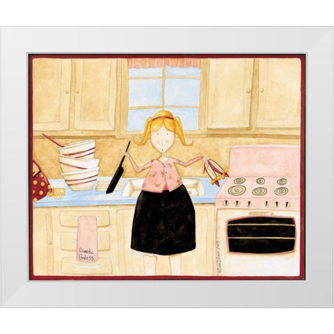 Anyone White Modern Wood Framed Art Print by DiPaolo, Dan