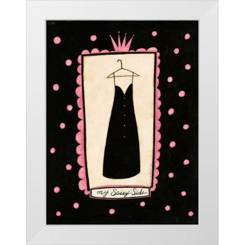 Dress White Modern Wood Framed Art Print by DiPaolo, Dan