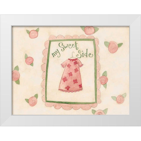 Sides White Modern Wood Framed Art Print by DiPaolo, Dan