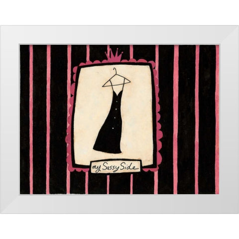Skinny Dress White Modern Wood Framed Art Print by DiPaolo, Dan