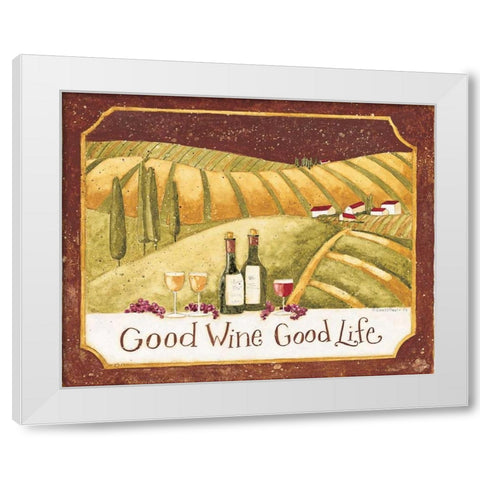 Good Wine White Modern Wood Framed Art Print by DiPaolo, Dan