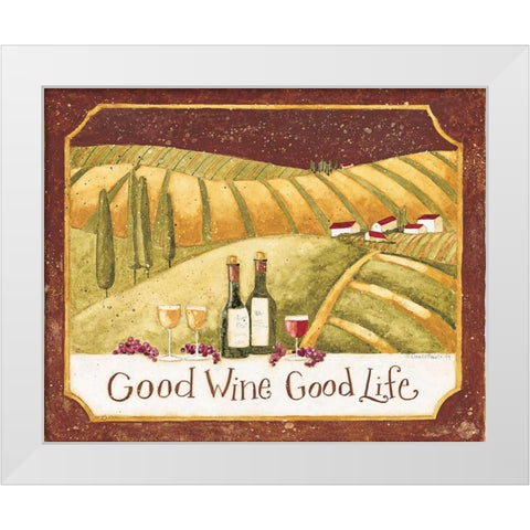Good Wine White Modern Wood Framed Art Print by DiPaolo, Dan