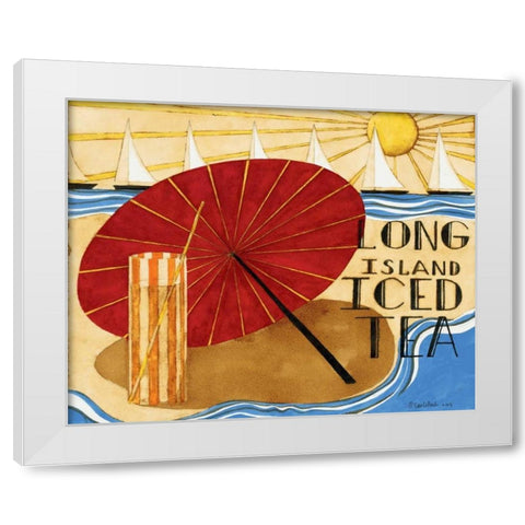 Iced Tea White Modern Wood Framed Art Print by DiPaolo, Dan
