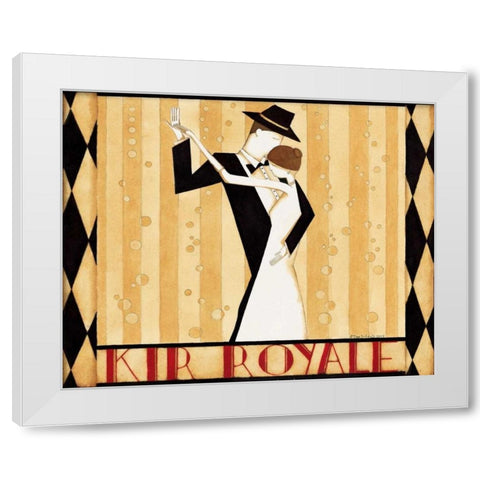 Royale White Modern Wood Framed Art Print by DiPaolo, Dan