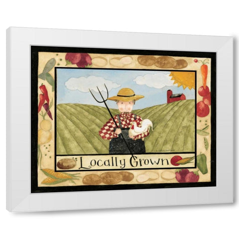 Locally Grown White Modern Wood Framed Art Print by DiPaolo, Dan