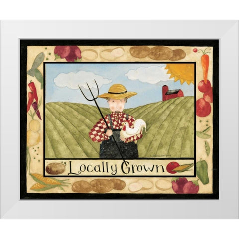 Locally Grown White Modern Wood Framed Art Print by DiPaolo, Dan