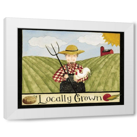 Locally White Modern Wood Framed Art Print by DiPaolo, Dan