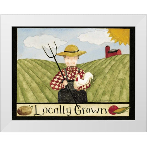 Locally White Modern Wood Framed Art Print by DiPaolo, Dan