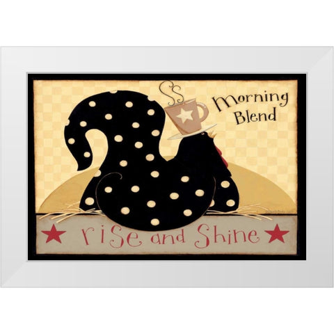 Morning Blend White Modern Wood Framed Art Print by DiPaolo, Dan