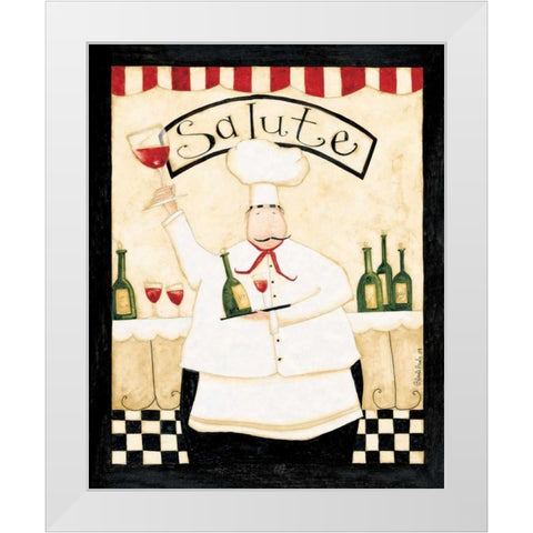 Salute White Modern Wood Framed Art Print by DiPaolo, Dan