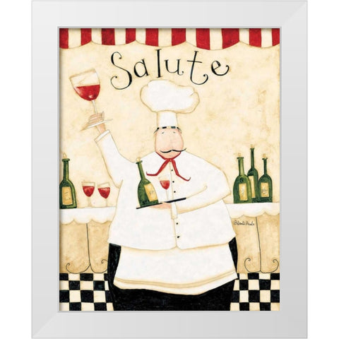 Salute Wine White Modern Wood Framed Art Print by DiPaolo, Dan