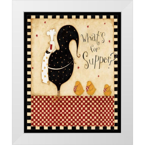 Mother Chicks White Modern Wood Framed Art Print by DiPaolo, Dan