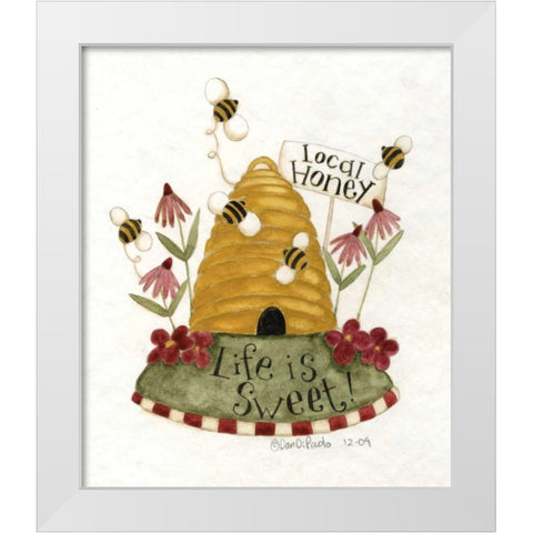 Honey White Modern Wood Framed Art Print by DiPaolo, Dan