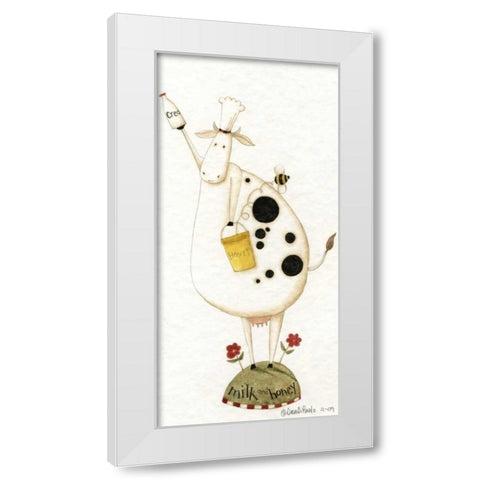 Milk White Modern Wood Framed Art Print by DiPaolo, Dan