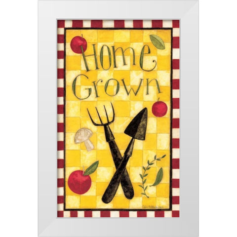 Home Grown White Modern Wood Framed Art Print by DiPaolo, Dan
