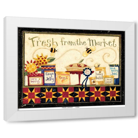 Fresh Market White Modern Wood Framed Art Print by DiPaolo, Dan