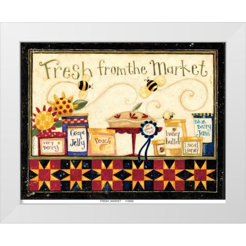 Fresh Market White Modern Wood Framed Art Print by DiPaolo, Dan