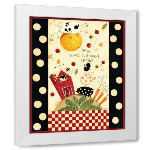 Animal Fram White Modern Wood Framed Art Print by DiPaolo, Dan