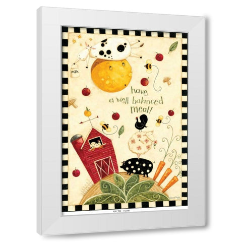 The Farm White Modern Wood Framed Art Print by DiPaolo, Dan