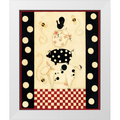 Up Top White Modern Wood Framed Art Print by DiPaolo, Dan