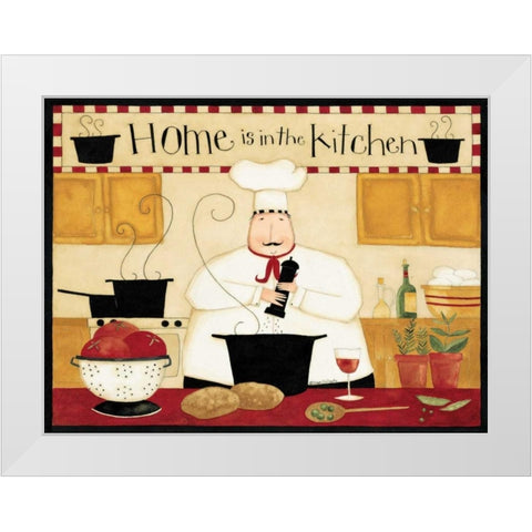 Home Kitchen White Modern Wood Framed Art Print by DiPaolo, Dan