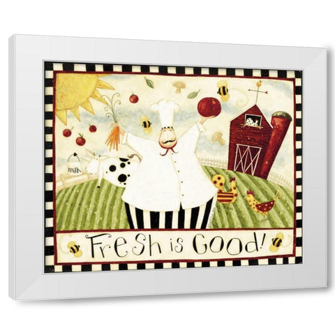 Fresh Goods White Modern Wood Framed Art Print by DiPaolo, Dan