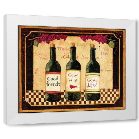 Good Wine White Modern Wood Framed Art Print by DiPaolo, Dan