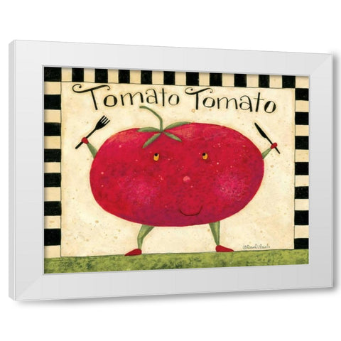 Tomato White Modern Wood Framed Art Print by DiPaolo, Dan