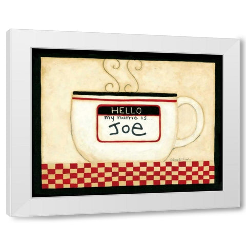 Name White Modern Wood Framed Art Print by DiPaolo, Dan