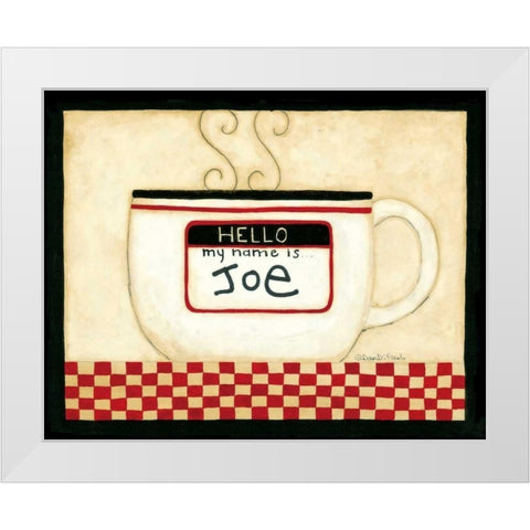 Name White Modern Wood Framed Art Print by DiPaolo, Dan