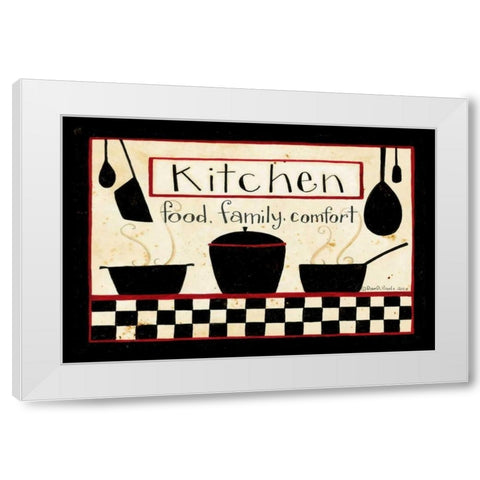 Kitchen White Modern Wood Framed Art Print by DiPaolo, Dan