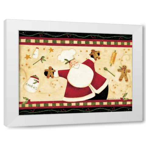 Santa White Modern Wood Framed Art Print by DiPaolo, Dan