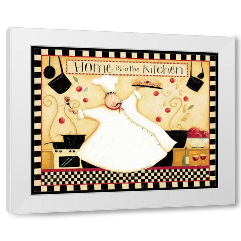 Home White Modern Wood Framed Art Print by DiPaolo, Dan