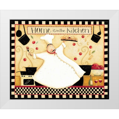 Home White Modern Wood Framed Art Print by DiPaolo, Dan